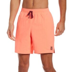 Nike Mens Icon 7 Volley Short Bleached Coral